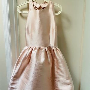 Light pink cocktail mini dress with side pockets